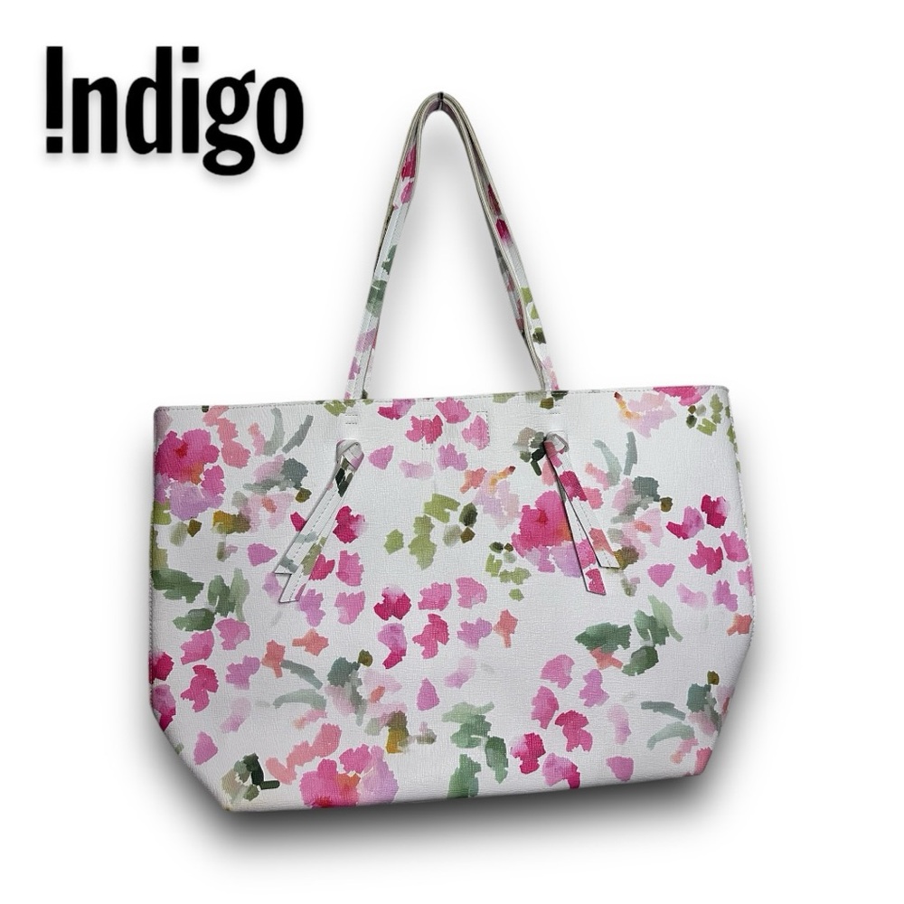 Indigo floral spacious Tote Bag 🌸✨